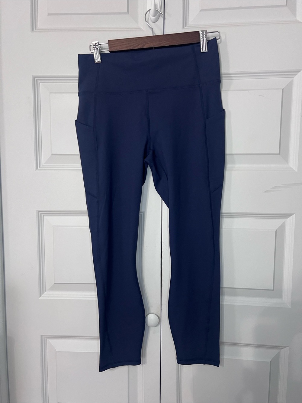 Fabletics PureLuxe Oasis High-Waisted 7/8 Leggings Deep Navy NWT Size Large